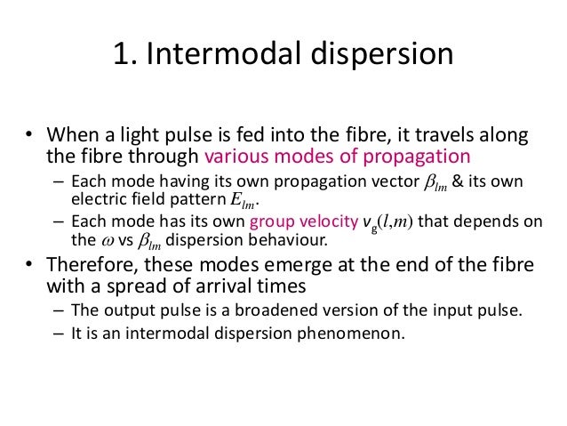 Intermodal and intermodal dispersion pdf995